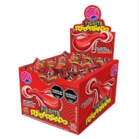 CHICLE FIERITA RECARGADO FRUTILLA x50u